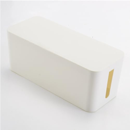 Boîte rangement câbles blanc organiseur multiprises maison bureau