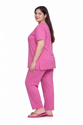 Image of In Love Women's Plus Size Longline T-Shirt with Side Pocket, 3 /4 Sleeve, Crew Neck