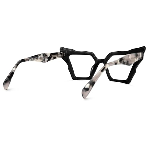 Image of Zeelool Vintage Glasses Frame for Women, Butterfly Eyeglasses with Non-prescription Clear Lens Jeralys ZJGA555269