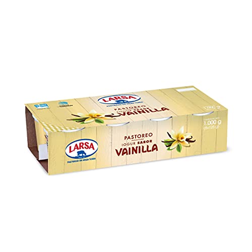 Larsa Yogur Sabor Vainilla, Pack 8 x 125g