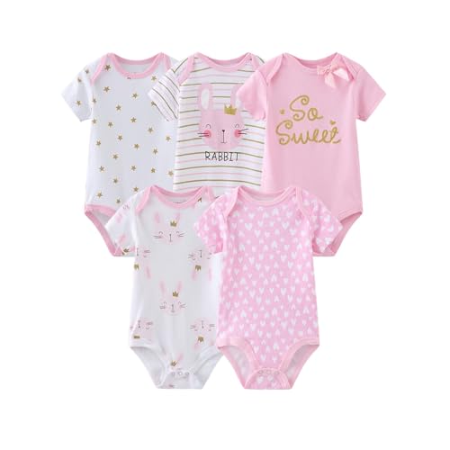 Image of MAMIMAKA Newborn Layette Gift Set 27-Piece Baby Girl Clothes Bodysuits, Pants Essentials and Accessories 0-12Months