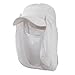 UV 50+ Talson Removable Flap Breathable Cap - White OSFM