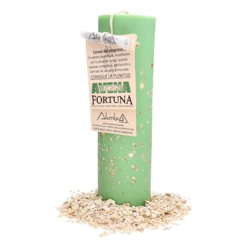 LAMARE Candela Esoterica Avena – Fortuna – Candela Rituale Esoterica – Candele Artigianali con Stoppino 100% Cotone Naturale