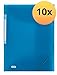 Produktbild ELBA Urban Eckspannermappe A4, aus Kunststoff, transparent, blau, 10er Pack