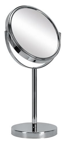 Kleine Wolke Kosmetikspiegel Base Mirror mit 5-facher Vergrößerung, Größe: 17 x 33 x 12 cm, Material: Metall/Glas