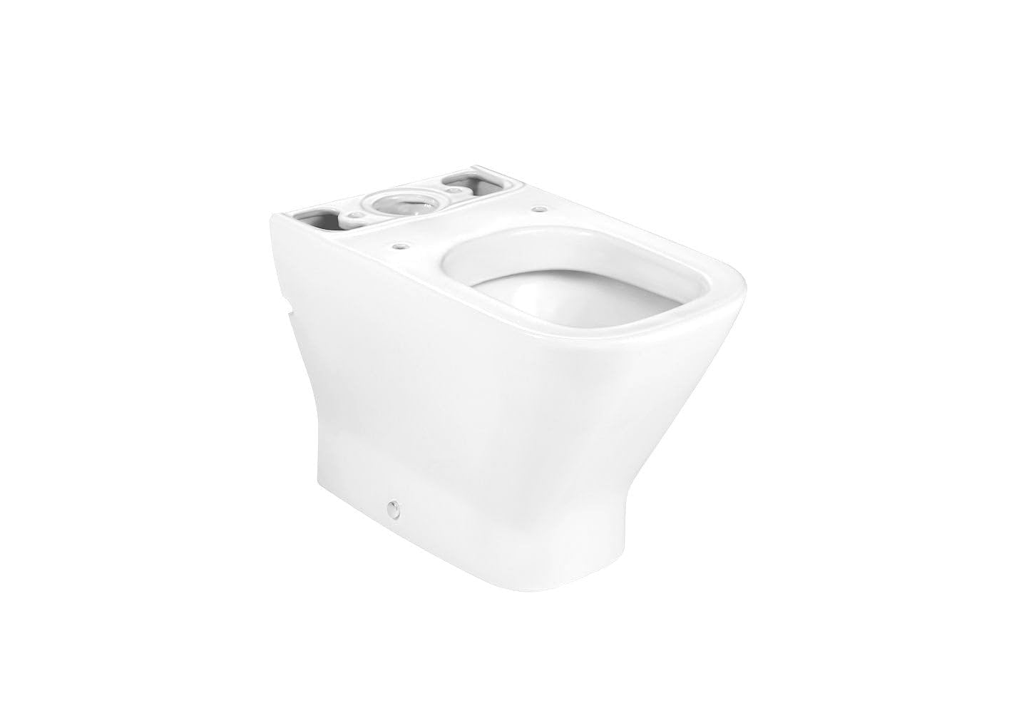 Roca,The Gap,SQUARE - Taza compacta adosada a pared con salida dual para inodoro de tanque bajo. Incluye juego de fijación.,Blanco,365mm x 600mm x 790mm,A342472000