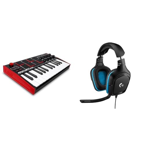 AKAI Professional MPK Mini MK3 – 25-Tasten USB MIDI Keyboard Controller & Logitech G432 kabelgebundenes Gaming-Headset