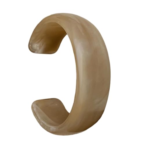 Hkfgdjdl Bracelet large géométrique en acrylique - Accessoire de déclaration - Texture acrylique - Convient pour les femmes