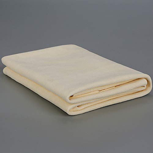 HIDMD Auto Reinigungstuch Fensterleder Autoleder Tücher aus echtem Leder, hochwertiges Leder-Tuch, Geeignet für Auto, Motorrad, Küche, Bad, Fenster & Vieles mehr 60cm X 90cm