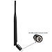 Dericam Universal 2.4G 5dBi WiFi Antenna for Security Camera/Router, WiFi Booster, Removable Antenna, Wireless Range Expander, RP-SMA Female Connector Inside, 5dBi, Black