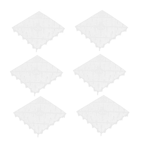 Hohopeti 魚タンク用品 6個入り プラスチック砂利プレート カット可能 水槽用ストレーナー 安定したベース 取り付け簡単