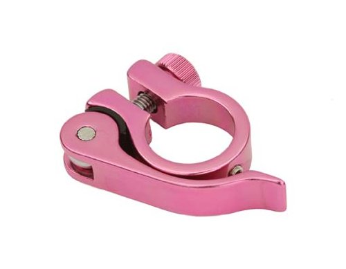 Alta Alloy Seat Post Clamp Outer Diameter 25.4mm Quick Release, Multiple Colors. (Pink)