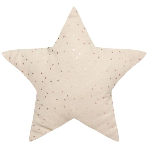 Atmosphera - Coussin Enfant Berlingot étoile - Coton - Beige - 40x40 cm