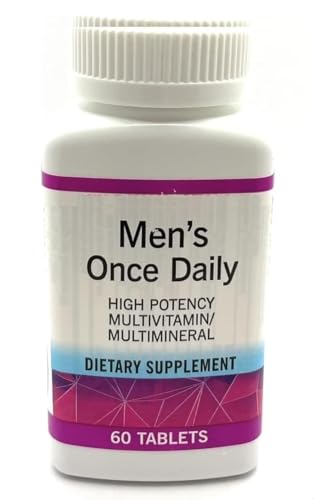 Men’s Gluten Free Once Daily High Potency Multivitamin & Multimineral Supplement 60 Tablets - (Pack of 1)