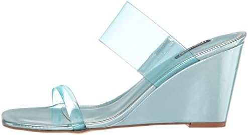 Nine West Women's NATS3 Heeled Sandal, Blue, 6 | Image 7