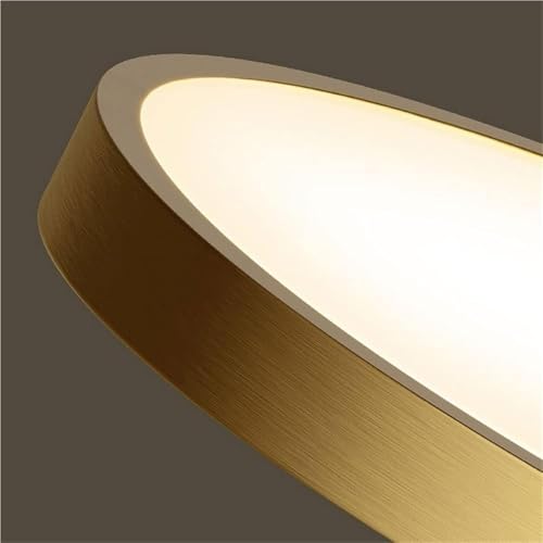 Plafonnier en cuivre véritable, panneau dimmable chic