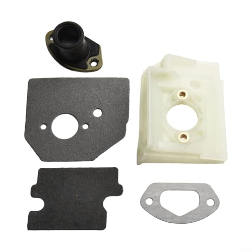 Carburetor Bracket Spacer Inner Guide Gaskets Kit for Chinese Chainsaw 4500 5200 5800 45CC 52CC 58CC Metal Plastic Construction Installation for Yard Garden Outdoor Lawn Care