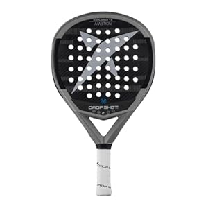 Drop Shot Explorer 7.0 – Padel Racket Series – Padel Racket with Shock Absorption, Great Control and Power – Professional Padel 2024, Grey