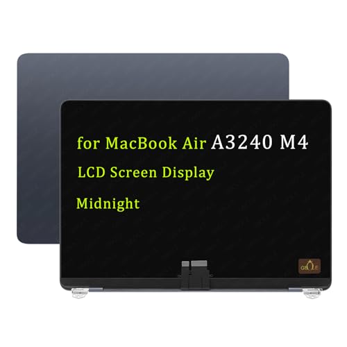 Image of A3240 M4 Screen Replacement for MacBook Air Retina A3240 M4 2025 Full LED LCD Screen Display Assembly Midnight