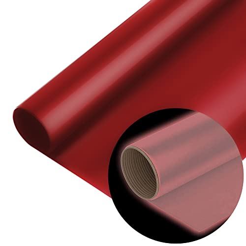 Firefly Craft Reflective Heat Transfer Vinyl (Red) — HTV Vinyl for Plotter Printer and Die-Cut Machine — Iron On or Heat Press Vinyl for Shirts — Craft Accessories — (12