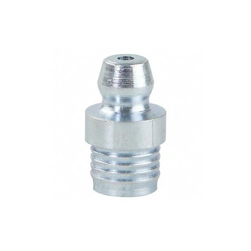 5-16 Straight Head Angle, Drive (Push-In) Grease Fitting, Zinc-Plated Steel, 5-8L, 5000 psi, PK10-1 Each