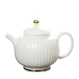 meissen porzellan kaufen Oberflächentechnik: Glasur LEBAO Teetasse Teekanne Teeset Mit Tasse Porzellan Tasse Porzellan Vergoldeter Meisen Effort Teekanne Einzel Keramik Teekanne Filter Tee-Maschine (Color : Gold Vertical Stripes)