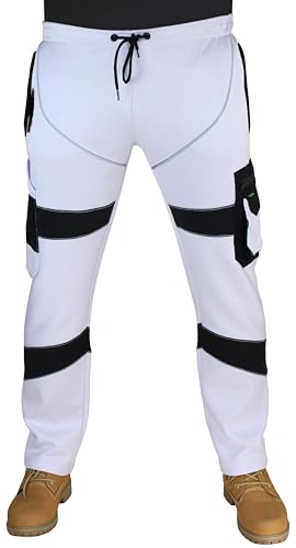 Pantalon de travail en polaire blanche homme résistant
