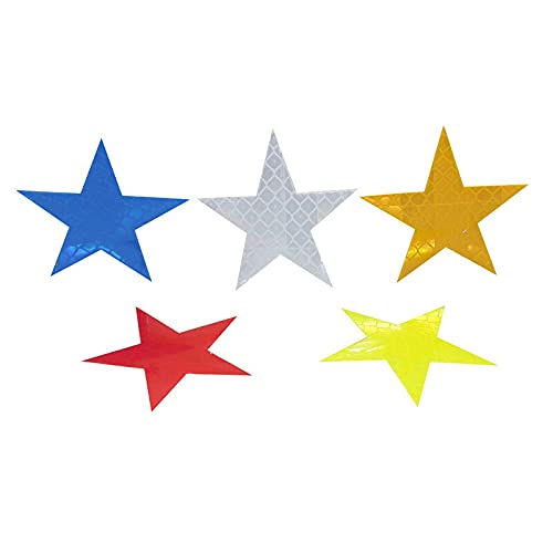 20 stks Reflector Stickers Pentagram Reflecterende waarschuwingstrook Tape Auto Bumper Reflecterende Stroken Accessoires - Afbeelding 8