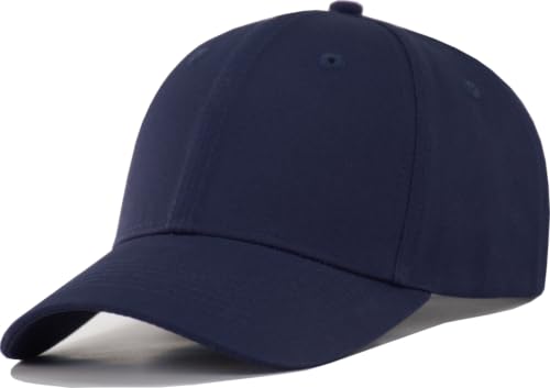 Image of TSSGBL Classic Plain Baseball Cap, Small /M-L /XL-3XL Big Head Fit, Unisex Adjustable Cotton Structured Golf Dad Hat