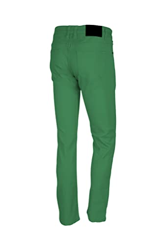 Minimal Apparel Men's Trendy Skinny Slim Fit Jeans, Kelly Green, 34W32L2