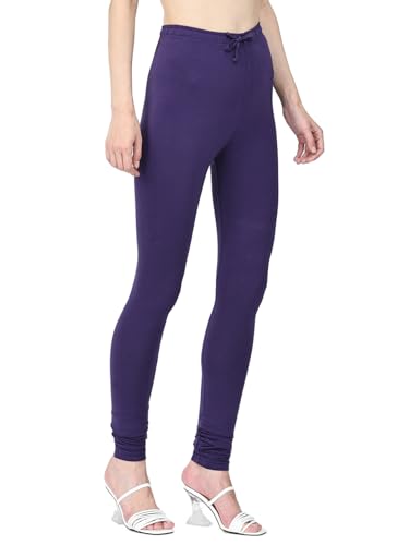Image of Robinbosky Cotton Churidhar Leggings for Women - Stylish, Stretchable & Flattering Fit for All-Day Comfort