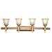 Kalco Lighting Kalco 4204MG/1209 Four Light Bath from Americana Collection, Multicolor