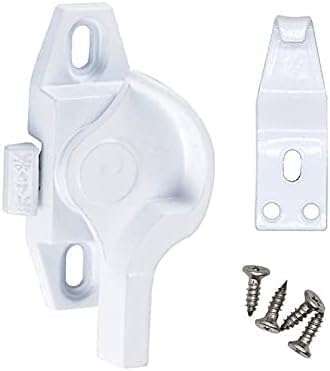 Xzeit Window Handle,Window Latch, 2pcs Window Latches Lock Anti-Theft Plastic Steel Crescent Lock for Aluminum Sliding Door and Window Hardware (Color : Left Right Long) (Color : Left Right Long)