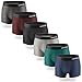 Produktbild QINCAO Boxershorts Herren 6er Pack Männer Unterwäsche Unterhosen Men Retroshorts Boxer Baumwolle (Mehrfarbig, M)