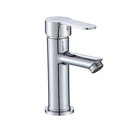 Grifo de lavabo monomando de zinc para agua fría de baño