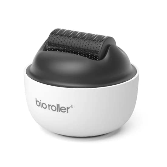 Babymoon Rodillo Derma con microaguja de titanio 1200 de 0,5 mm, activador de barba, reduce la caída del cabello, estimula las láminas capilares, fácil de usar y seguro