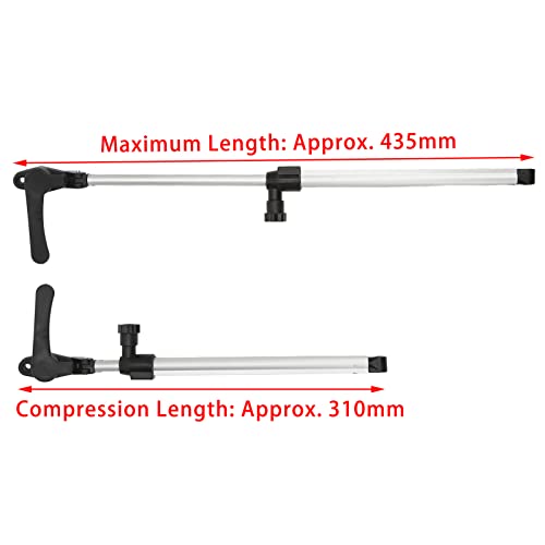 Wohnmobil Fensterstütze, verstellbar robust einfach montierbar Fensterhalter Aluminium 2er-Set 310-435 mm for Camping Reisen Abenteuerurlauber Wohnmobilzubehör