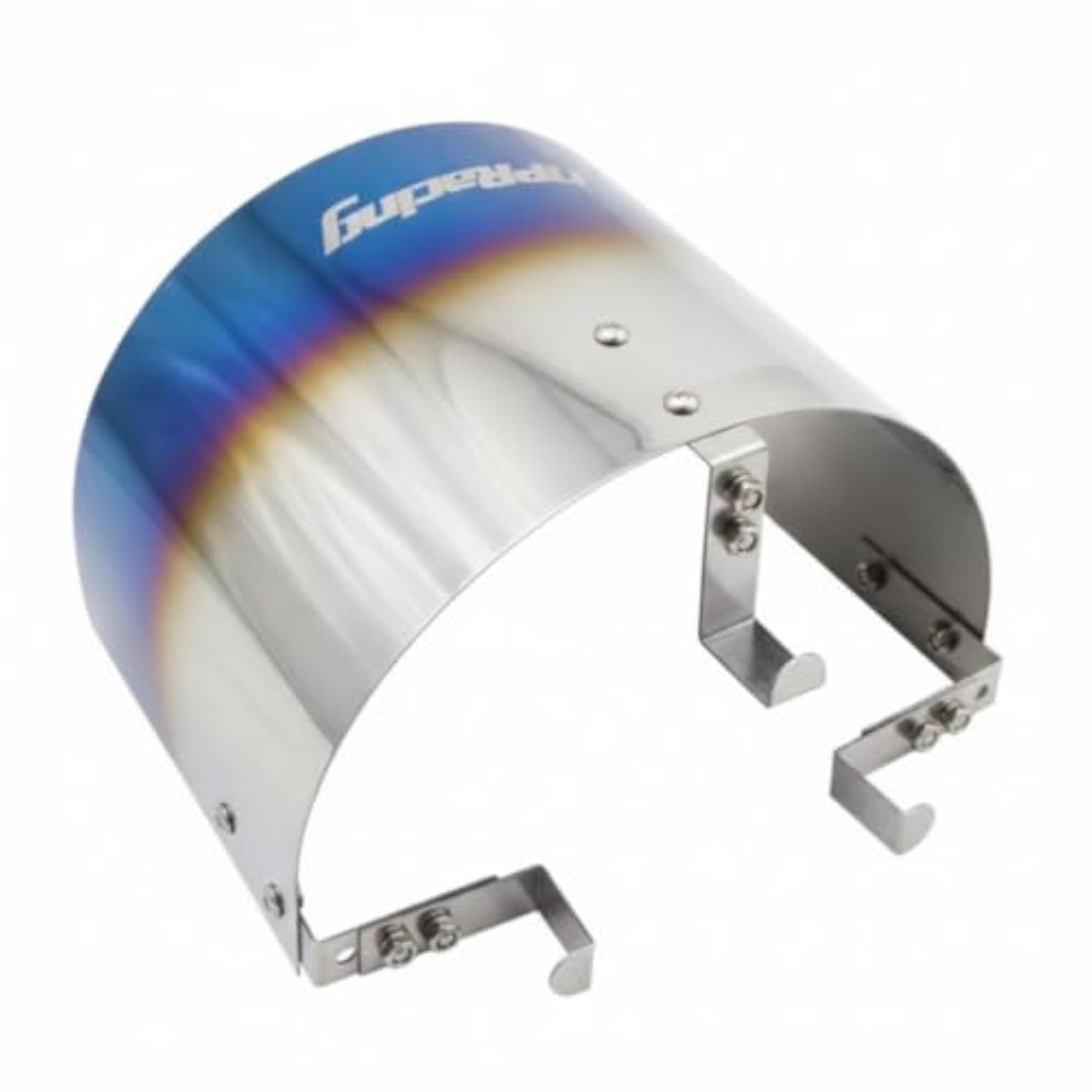 Titanium-Plated Car Intake Heat Guard Baked-Blue Finish
