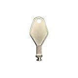 Brixwell Release Key Die Cast for Detachable Window Restrictor Stay, 2-1/8' Length, Mill Finish, Window Restrictor Key for Safety Locks, Die Cast Window Unlock Key for Residential Use
