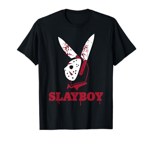 Scary Halloween Horror SlayBoy Hockey Mask Parody T-Shirt