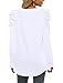 LCXWFE Womens Tunic Tops Puff Sleeve Casual Square Neck Long Sleeve Shirts Solid Color S-2XL