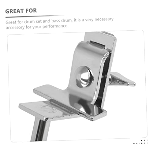 Abrazadera para campana de bombo Totority, clip para soporte de campana para kit de batería, fácil instalación para instrumentos de percusión miniatura 3