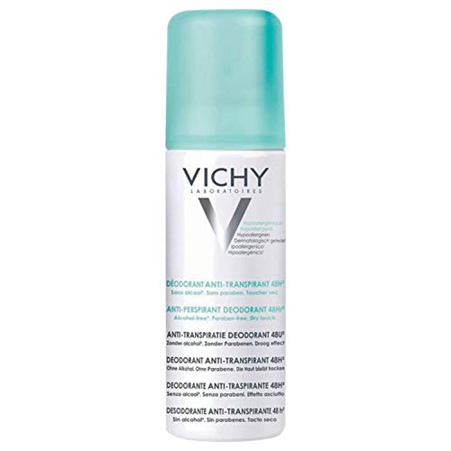 Vichy, Déodorant Aérosol Anti-Transpirant 48H, Transpiration Intense, Sans Alcool, Toucher sec, 125ml