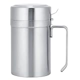 BOLORAMO Mango, diseño ergonómico Decantador de Aceite de Oliva Recipiente de Almacenamiento de Olla de Aceite Dispensador de Aceite de Oliva Sin Goteo para Cocina(550ML)