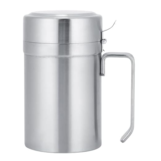 BOLORAMO Mango, diseño ergonómico Decantador de Aceite de Oliva Recipiente de Almacenamiento de Olla de Aceite Dispensador de Aceite de Oliva Sin Goteo para Cocina(550ML)