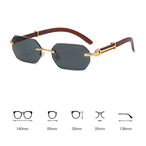 Lunettes de soleil sans monture légères anti-fatigue oculaire UV400