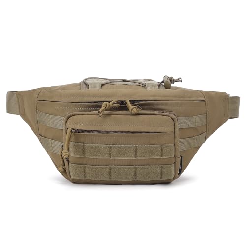 Mardingtop Tactical Fanny Pack for Men Military Crossbody Waist Bag Utility Hip Belt Bumbag for Outdoor Travel Hiking Running Walking Fishing EDC