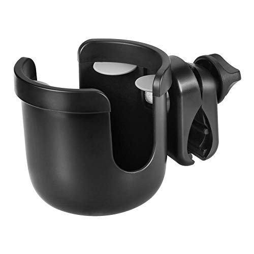 Image of Accmor Stroller Cup Holder, Universal Cup Holder for Uppababy Nuna Doona Strollers, Bottle Drinks Holder for Wheelchair, Walker, Bike, Scooter