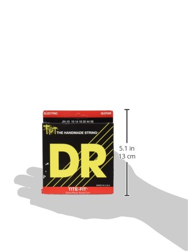 DR String JH-10 Jeff Healey Tite-Fit Jeu de cordes pour guitare electrique - Les Beatles, Paul McCartney, John Lennon, RIngo Starr, George Harrison DR String JH-10 Jeff Healey Tite-Fit Jeu de cordes pour guitare electrique – Image 4