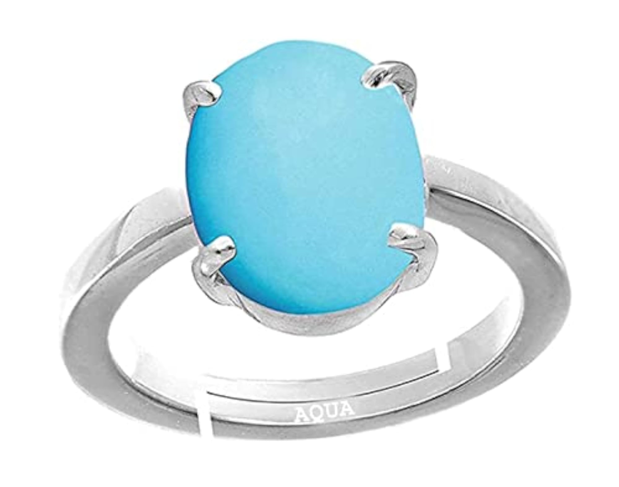 Women's Turquoise Adjustable Ring, 925 Sterling Silver